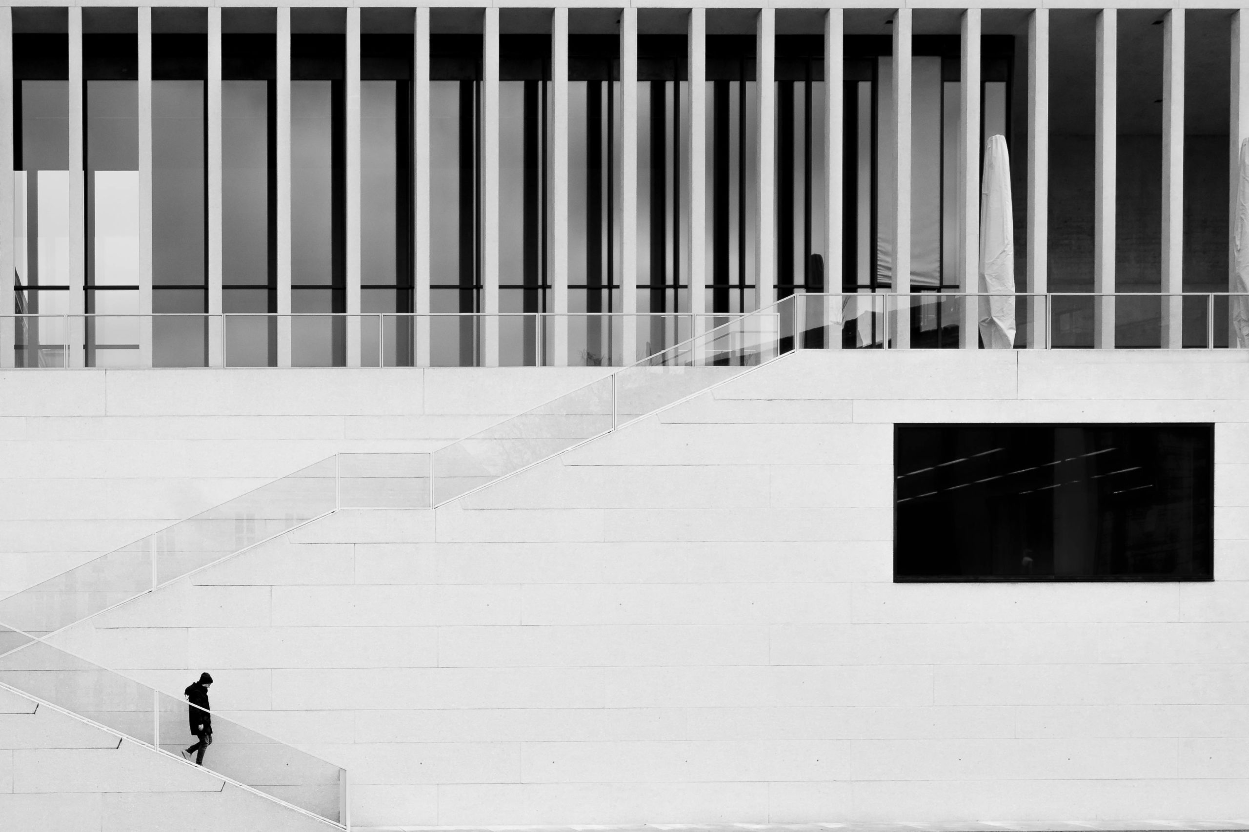 Kostenloses Stock Foto zu architektur, berlin, black and white